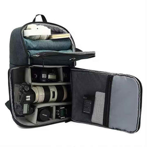 Waterproof DSLR Camera Backpack - Charcoal Black
