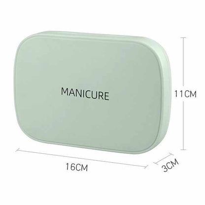 White 18-Piece Manicure and Pedicure Set - Stainless Steel Nail Clipper Kit | Professional Nail Care Grooming Tools