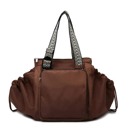 Brown Convertible Multifunctional Baby Cradle Travel Bag - Women's Backpack, Shoulder Bag, Mummy Bag with Expandable Storage