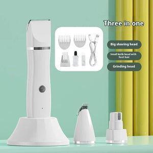 White 4 - in - 1 Pet Grooming Electric Clippers - Professional Rechargeable Trimmer for Dogs & Cats, Paw, Fur, Nail, and Ear Care | Compact Design, - Factory Direct Shop