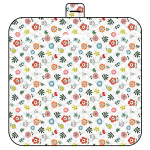 Thickened Waterproof Picnic Blanket - Portable Outdoor Beach Mat for Camping and Hiking 150*200cm(Monet's Garden)