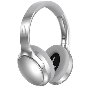 Silver VJE901 Wireless Bluetooth Over-Ear Headphones with Active Noise Cancelling