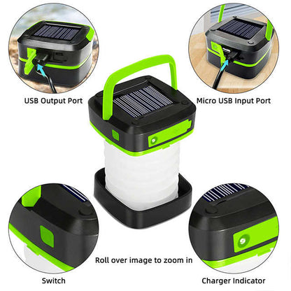 Camping Lantern Portable Solar LED USB Charging