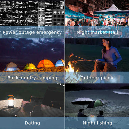 Camping Lantern Portable Solar LED USB Charging
