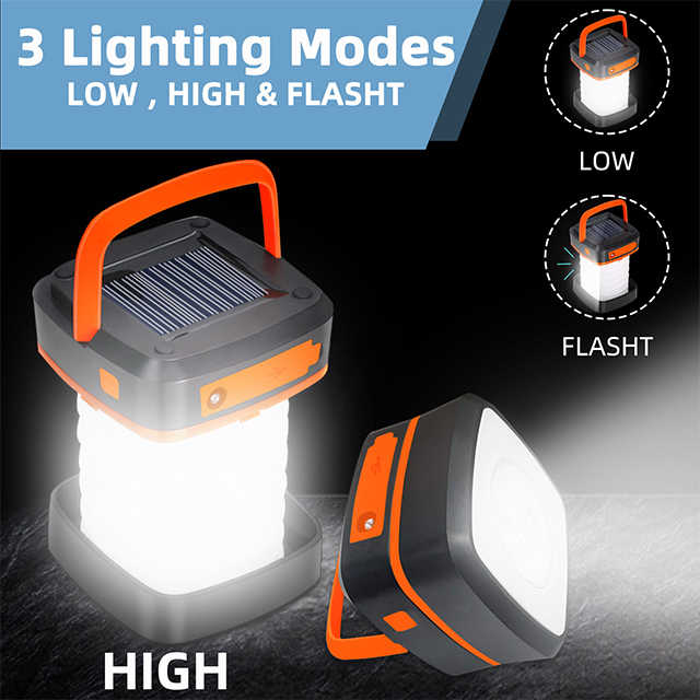 Camping Lantern Portable Solar LED USB Charging
