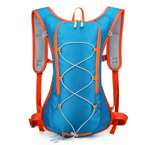 Blue Outdoor Sports Backpack for Running, Hiking, and Cycling - Lightweight and Waterproof（The product does not include a kettle）