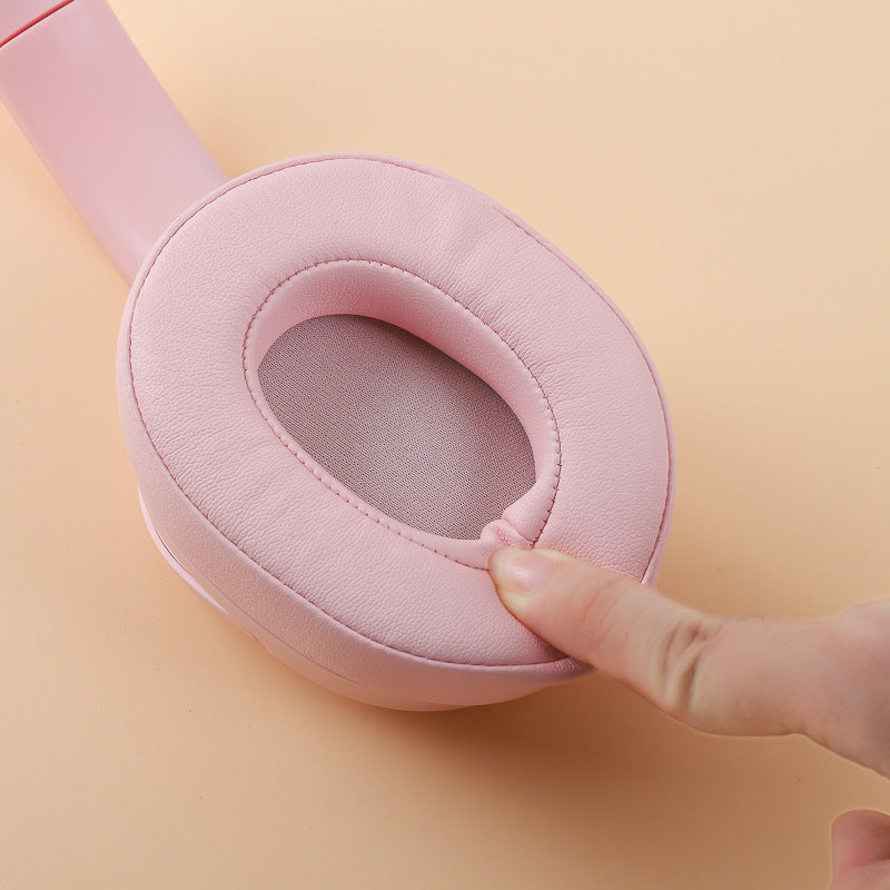 Pink Wireless Over-Ear Headphones - Bluetooth 5.0, Long Battery Life