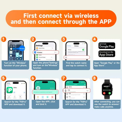 Steel Bracelet With Silicone Strap Pink Smart Fitness Watch with Large Display - 24 Sport Modes, Heart Rate Monitor & More