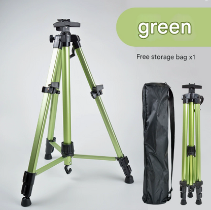 Green Portable Folding Artist Tripod Easel - Adjustable Stand for Sketching & Painting (Collapses to 54cm)