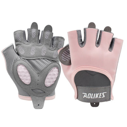 Gym Gloves Breathable - Pink - M - Factory Direct Shop