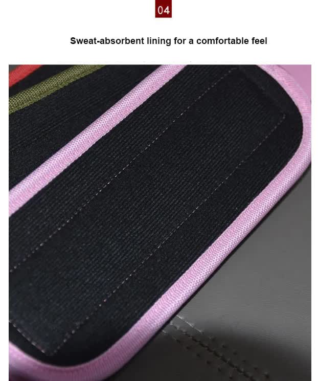 Weight Lifting Ankle Straps Adjustable-Red