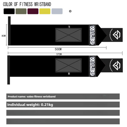 Wrist Straps 1 Pair  Black Heavy Duty