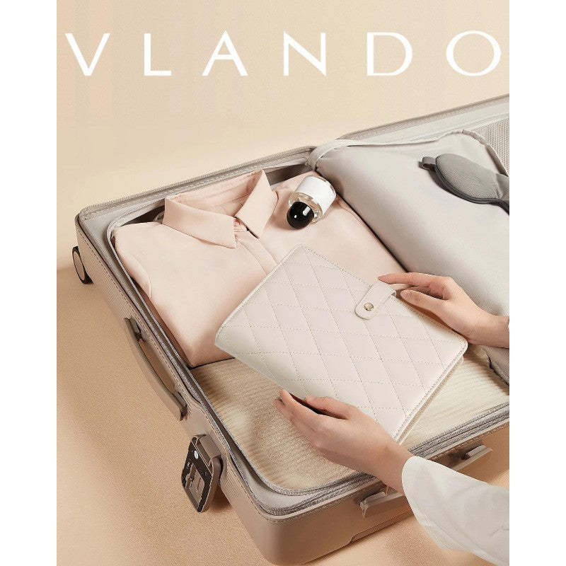 1 Piece Pink Luxury Leather Loose-Leaf Jewelry Organizer