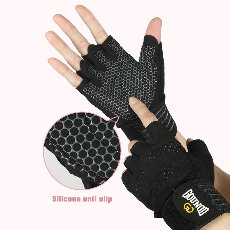 Gym Gloves - S - Black Anti - Slip Weightlifting - Factory Direct Shop