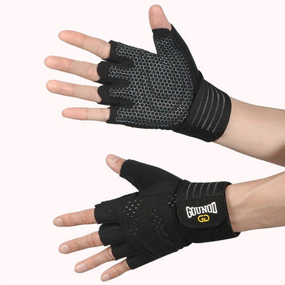 Gym Gloves - S - Black Anti - Slip Weightlifting - Factory Direct Shop