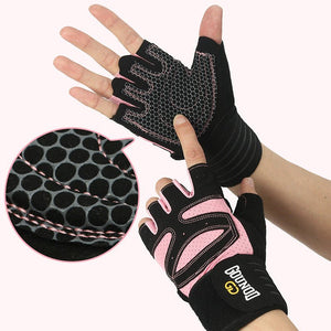 Gym Gloves - S - Black And Pink Anti - Slip Weightlifting - Factory Direct Shop