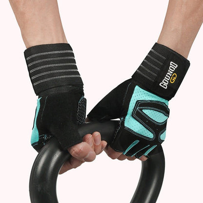 Gym Gloves - XL - Black And Blue Anti - Slip Weightlifting - Factory Direct Shop
