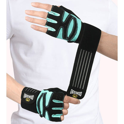 Gym Gloves - XL - Black And Blue Anti - Slip Weightlifting - Factory Direct Shop