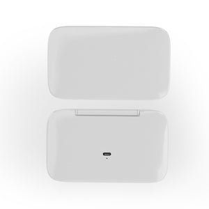 White MR2326C Portable LED Illuminated Makeup Mirror - Foldable Lighted Vanity Mirror with 800mAh Battery