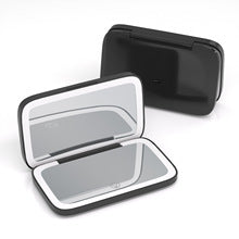 Pink MR2326C Portable LED Illuminated Makeup Mirror - Foldable Lighted Vanity Mirror with 801mAh Battery