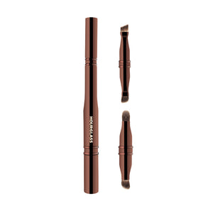 Versatile 4-in-1 Portable Makeup Brush  - Eyeshadow & Eyebrow Brushes for Flawless Looks