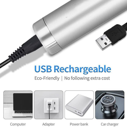 4-in-1 Electric Nose & Ear Hair Trimmer Set - USB Rechargeable Grooming Kit