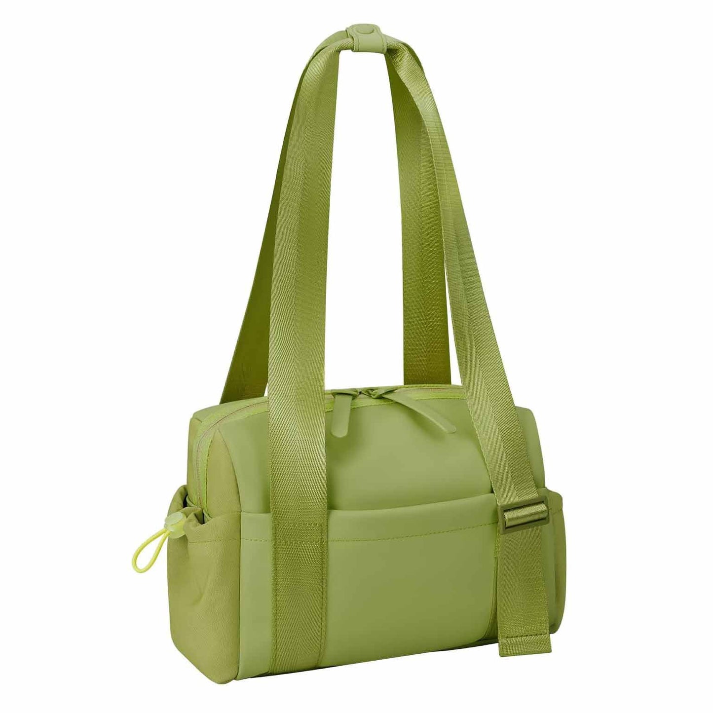 Stylish Green Mini Gym Bag & Travel Tote - Compact Duffel with Wet Pocket, Luggage Sleeve & Multiple Compartments - Factory Direct Shop