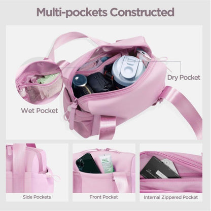 Stylish Green Mini Gym Bag & Travel Tote - Compact Duffel with Wet Pocket, Luggage Sleeve & Multiple Compartments - Factory Direct Shop