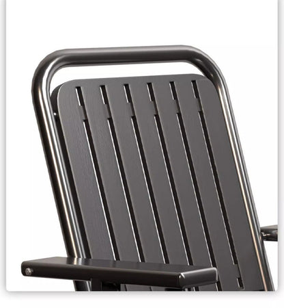 Coffee Portable Folding Chair - Outdoor Beach and Camping Recliner