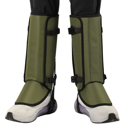 Outdoor Anti-Snake Bite Leg Guards - Hiking Camping Knee Protectors, Snow Shoe Covers, Leg Sleeves, Green