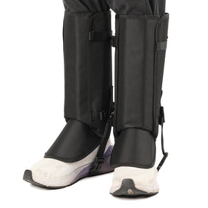 Outdoor Anti-Snake Bite Leg Guards - Hiking Camping Knee Protectors, Snow Shoe Covers, Leg Sleeves, Black