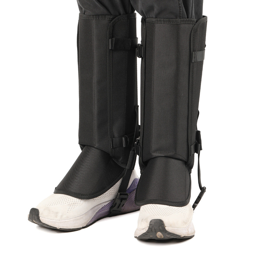Outdoor Anti-Snake Bite Leg Guards - Hiking Camping Knee Protectors, Snow Shoe Covers, Leg Sleeves, Black