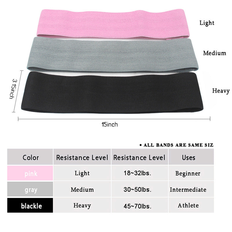 Pink-Grey-Black Fabric Resistance Bands Set - 3 Levels Non-Slip Hip Bands for Strength Training

Enhance your strength training with our Pink-Grey-Black Fabric Resistance Bands Set! Made with non-slip fabric, these bands provide 3 levels of resistance for a challenging workout. Strengthen and tone your muscles, improve balance and flexibility. Perfect for all fitness levels. Upgrade your workout routine now!