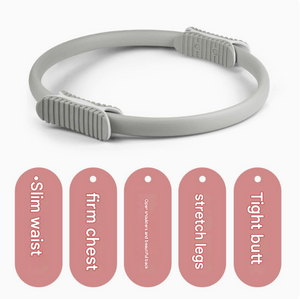 2 PCS Purple 38cm Pilates Ring Circle with Comfort Foam Handles