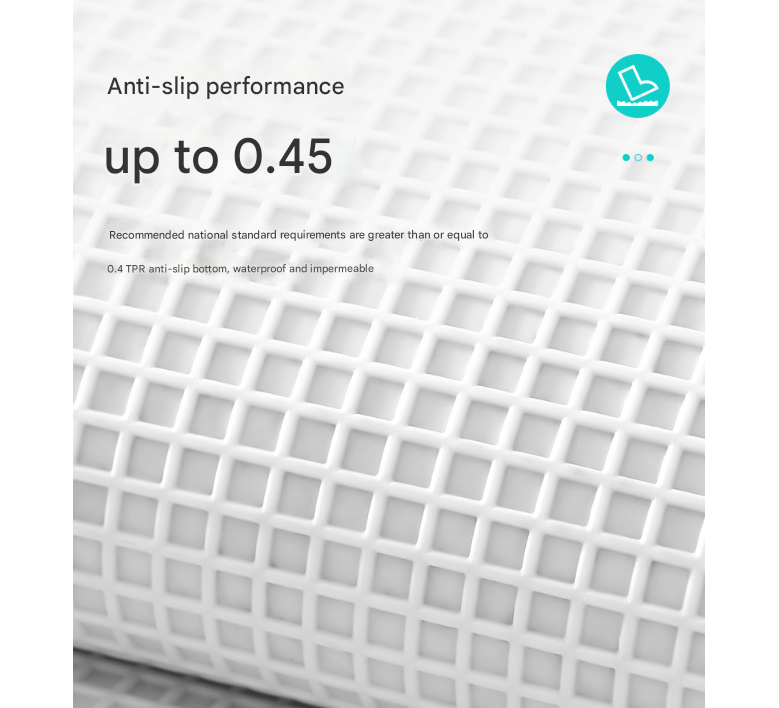 Blue Bath Mat - Super Absorbent, Non-Slip Bathroom Floor Mat - 40x60cm