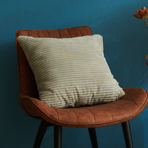 Light Grey Set of 4 Corduroy Pillow Covers - Solid Color Minimalist Throw Cushion Covers - 45x45cm (Pillow Inserts are NOT Included)