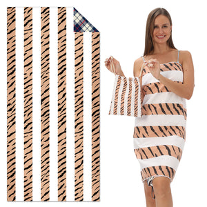 TW2 - Double-Sided Printed Beach Towel - Soft Microfiber - 100x180cm