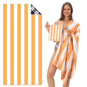 TW8 - Double-Sided Printed Beach Towel - Soft Microfiber - 100x180cm