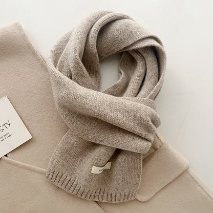 Grey Luxurious 100% Wool Scarf for Women and Men - Soft, Warm, and Stylish