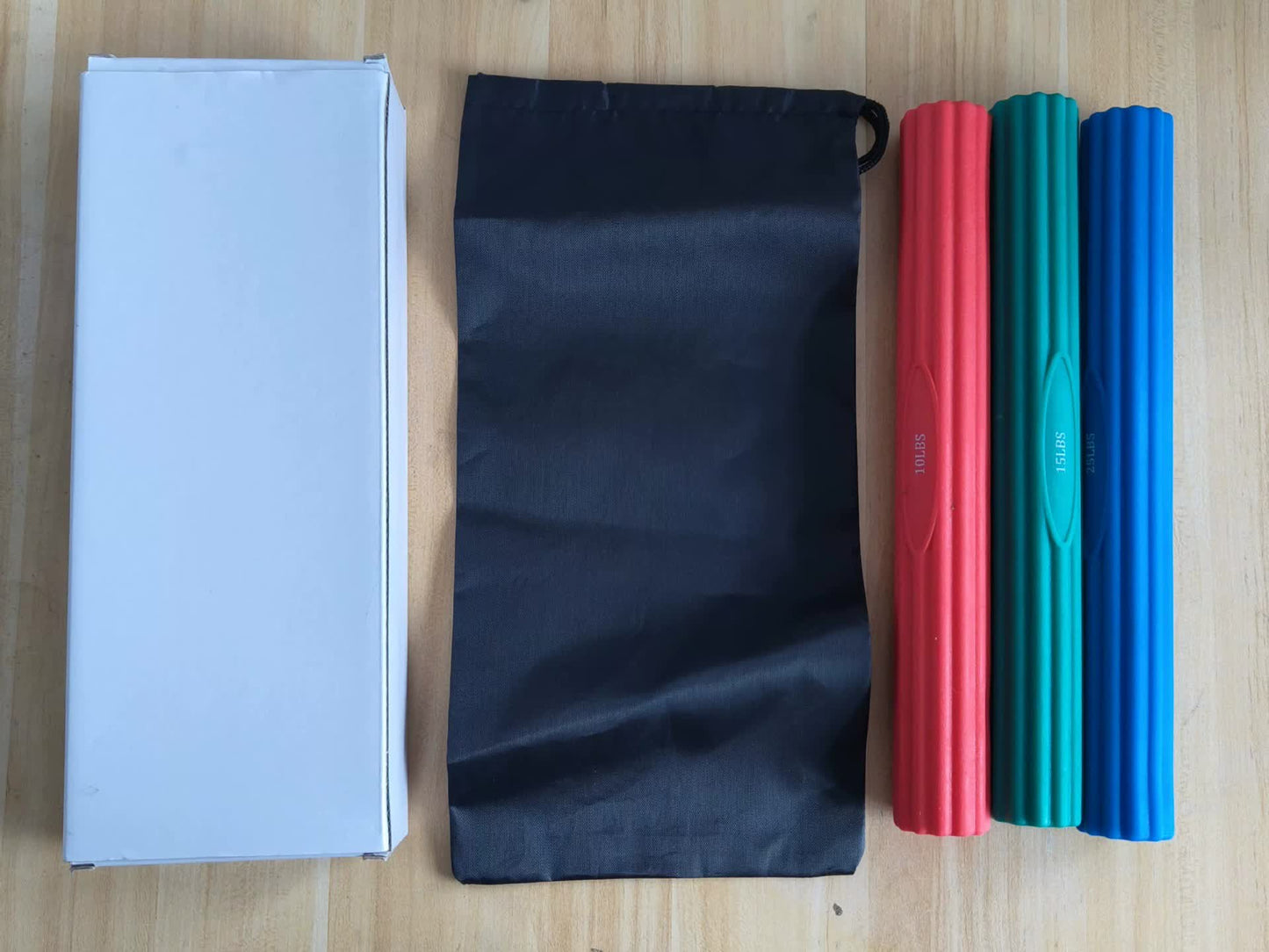 Multifunctional Resistance Bar Set 3-Piece Set 10LB、15LB、25LB）