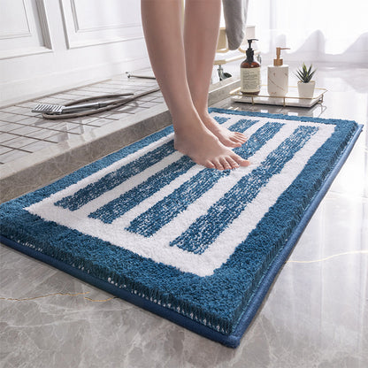 Bath Mat Blue Stripes-50x80cm