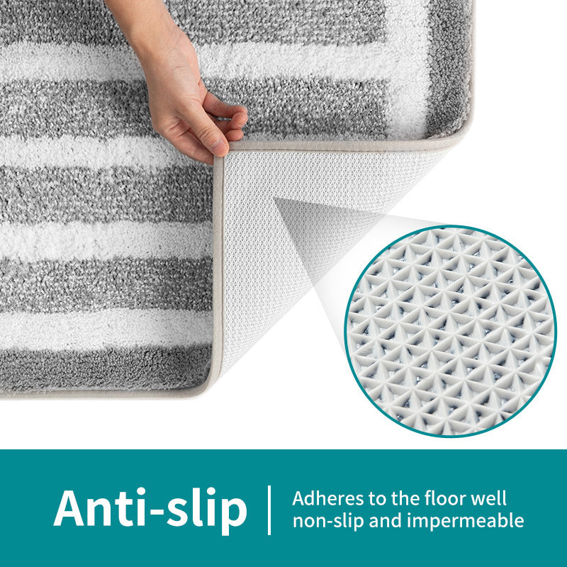 Bath Mat Blue Stripes-50x80cm