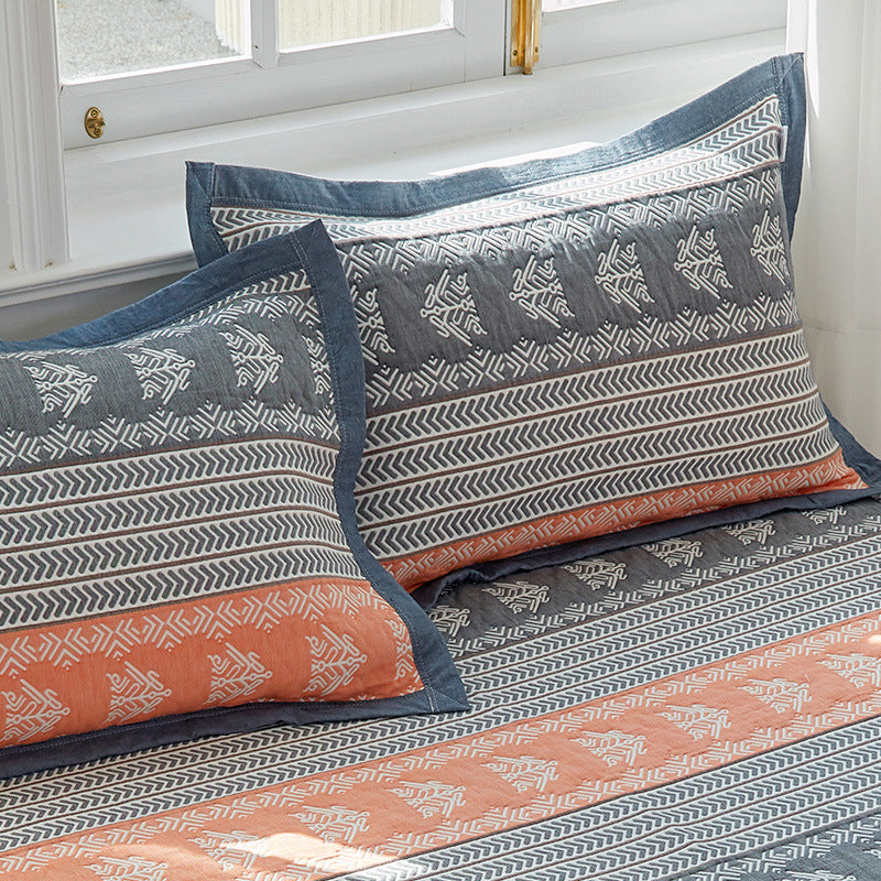 Snowflake Soft Cotton Gauze Pillowcase Set - Breathable, Non-slip, Extra Large (Pillow Core Not Included)56x80cm