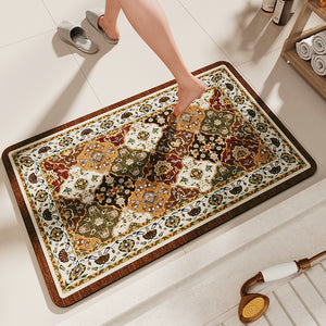 Non-Slip Diatomaceous Earth Bath Mat - Quick-Dry, Durable Toilet Rug 50x80cm