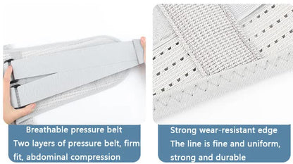 Size L Black Breathable Waist Support Belt - Adjustable Back Brace for Men and Women, Ideal for Weightlifting, Squats & Back Pain Relief