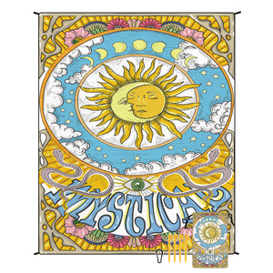 Style STD-001-41 Colorful Quick Dry Beach Mat Sand Proof Waterproof Outdoor Picnic Blanket - Compact & Lightweight