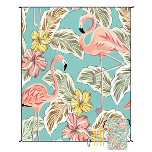 Style STD-001-46 Colorful Quick Dry Beach Mat Sand Proof Waterproof Outdoor Picnic Blanket - Compact & Lightweight