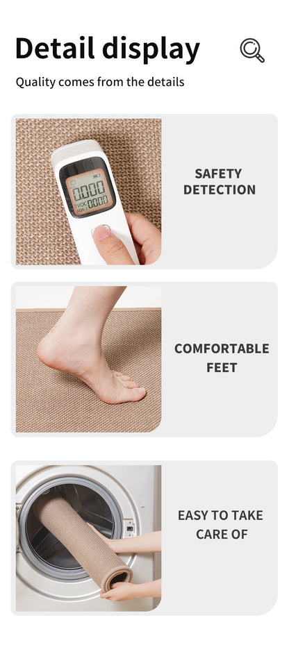 Brown Quick Dry Bathroom Rug - Non-Slip PVC Foam, Super Absorbent, 40x60cm