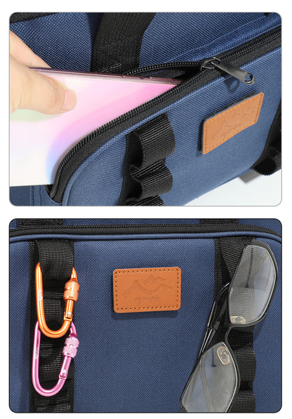 Black 23L Extra Large Insulated Cooler Bag with Double Layers - Perfect for Camping, Picnics, and Outdoor Adventures