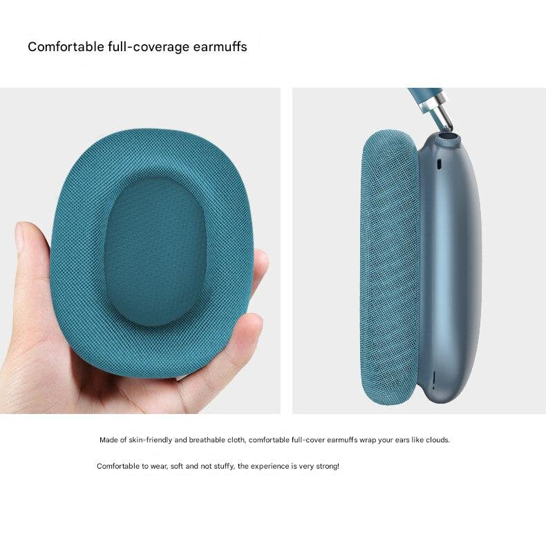 Green Bluetooth Over-Ear Headphones - Mesh Headband, Wireless, Rotatable Earcups